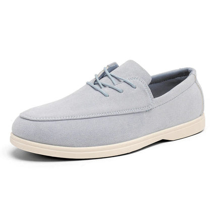 Lennon Suede Lace-up Loafers